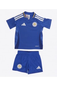 Leicester City Babytruitje Thuis tenue Kind 2024-25 Korte Mouw (+ Korte broeken)